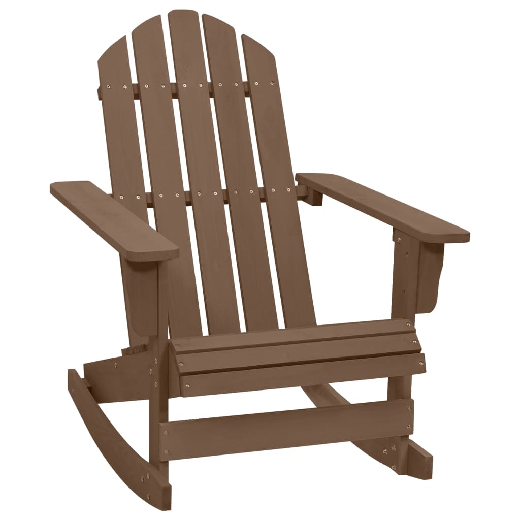 vidaXL Patio Rocking Chair Wood Brown