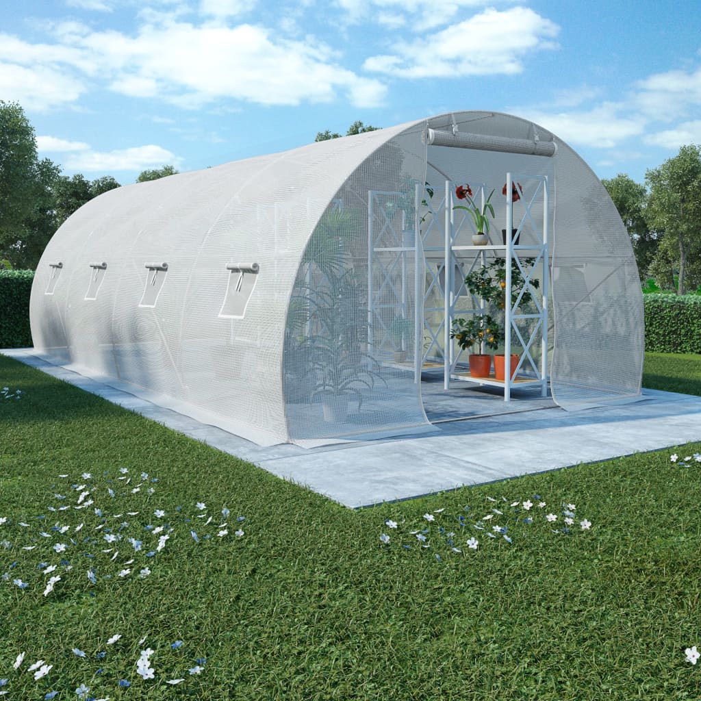 vidaXL Greenhouse 193.8ft2 236.2"x118.1"x78.7"