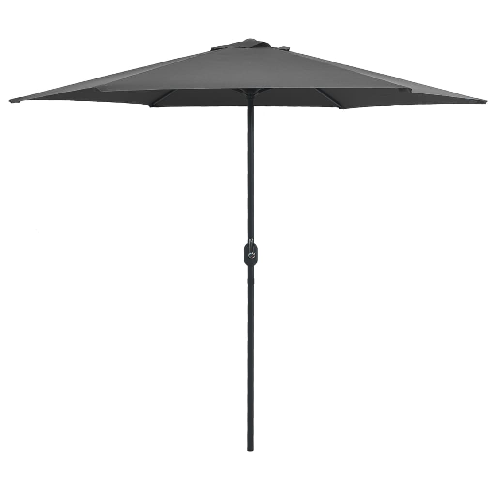 vidaXL Outdoor Parasol with Aluminum Pole 106.3"x96.9" Anthracite