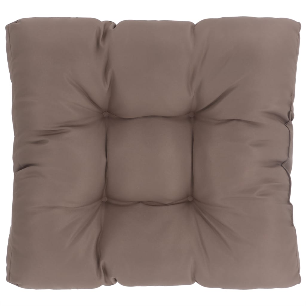 vidaXL Garden Seat Cushion Taupe 19.7"x19.7"x3.9" Fabric