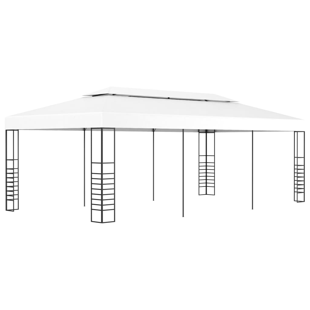 vidaXL Gazebo Marquee 236.2"x118.1" White