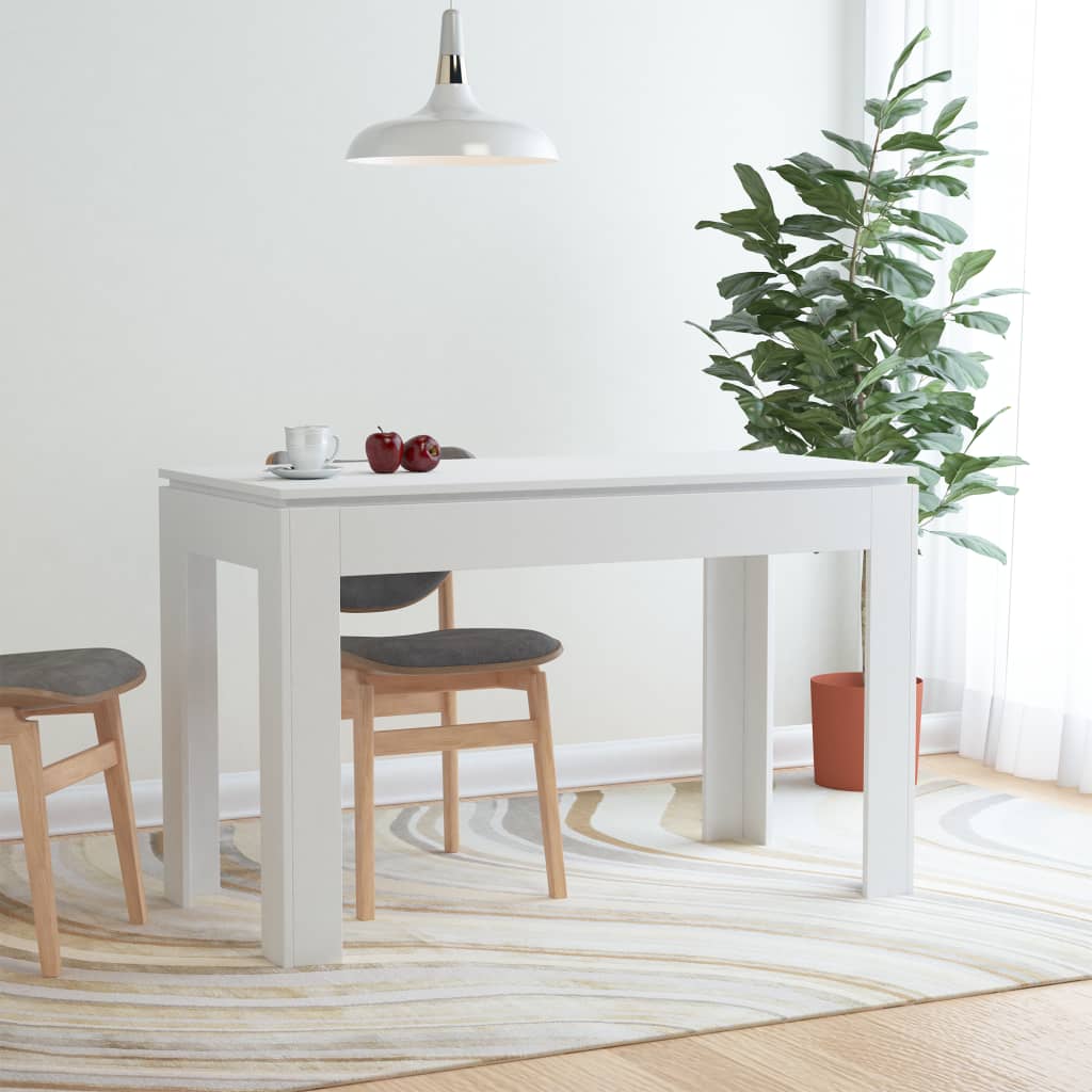 vidaXL Dining Table White 47.2"x23.6"x29.9" Chipboard