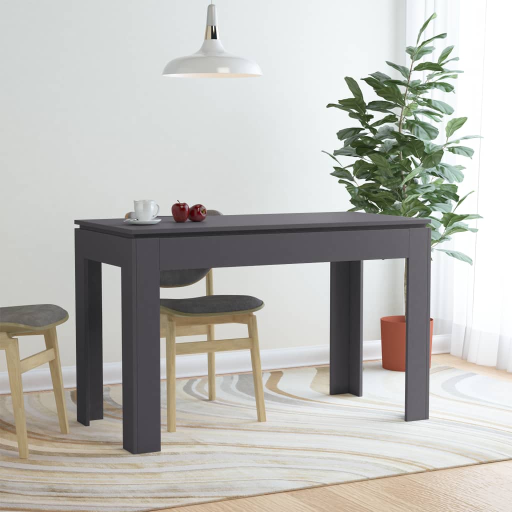 vidaXL Dining Table Gray 47.2"x23.6"x29.9" Chipboard