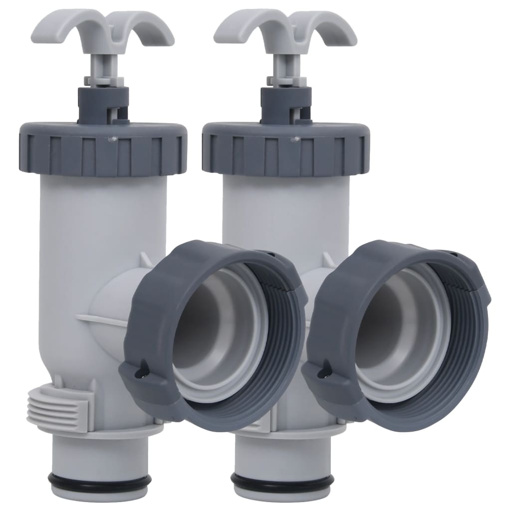 vidaXL Pool Plunger Valves 2 pcs