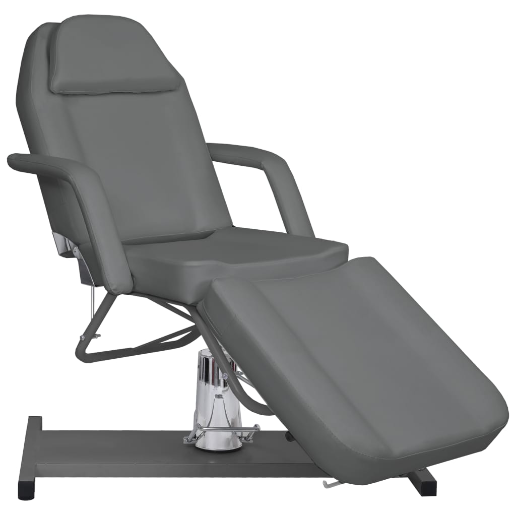 vidaXL Massage Table Gray 70.9"x24.4"x(34.3"-44.1")