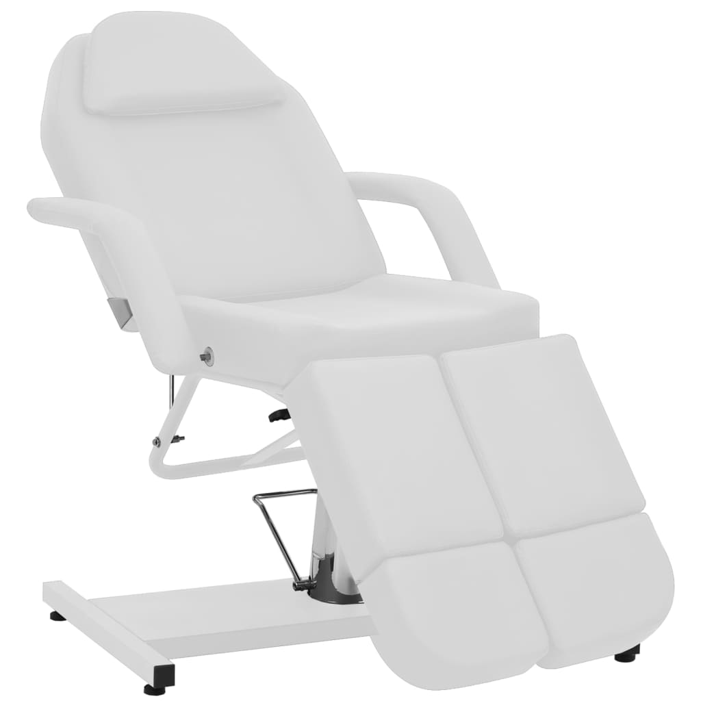 vidaXL Beauty Treatment Chair Faux Leather White 70.9"x24.4"x30.7"