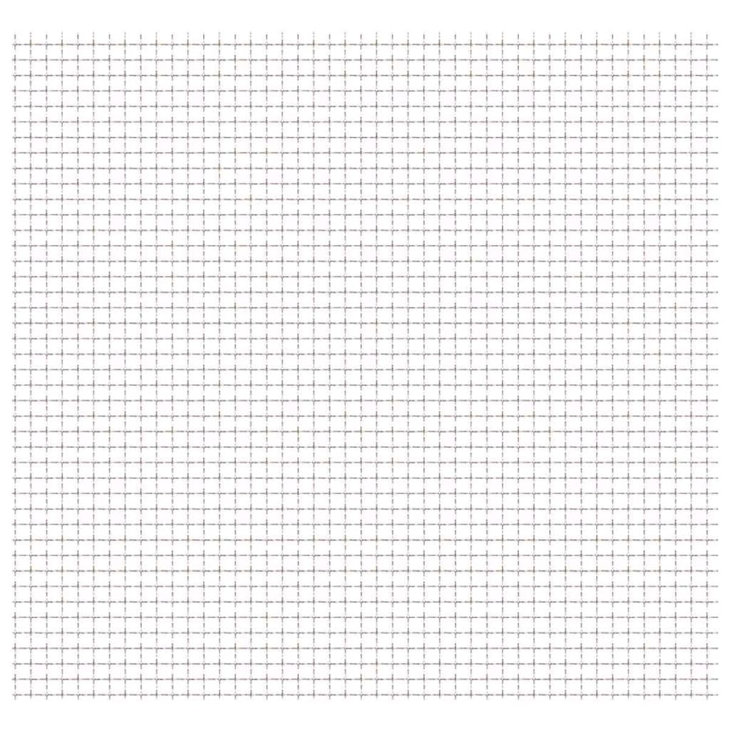 vidaXL Crimped Garden Wire Fence Stainless Steel 39.4"x33.5" 0.8"x0.8"x0.1"