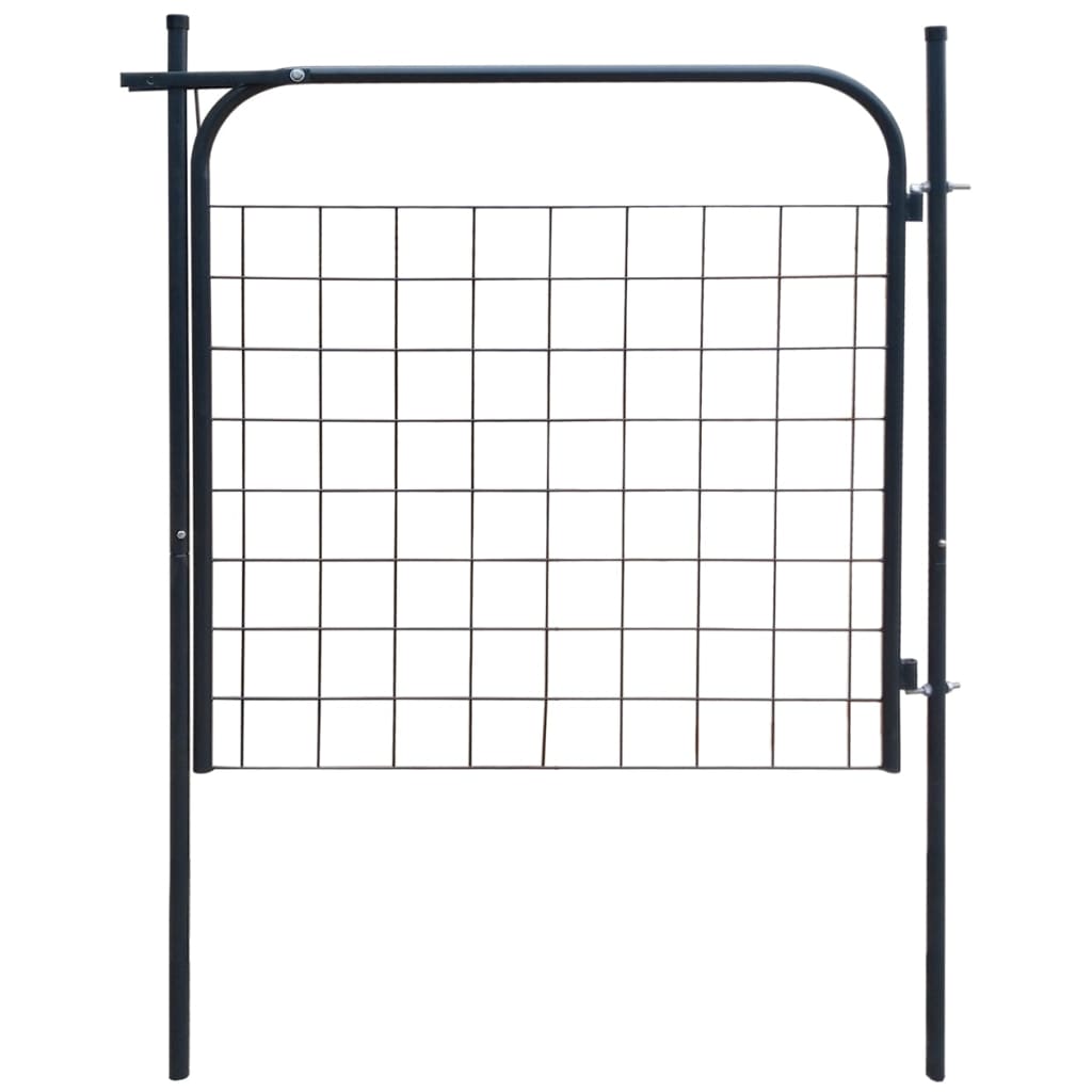 vidaXL Garden Fence Gate 39.4"x39.4" Anthracite