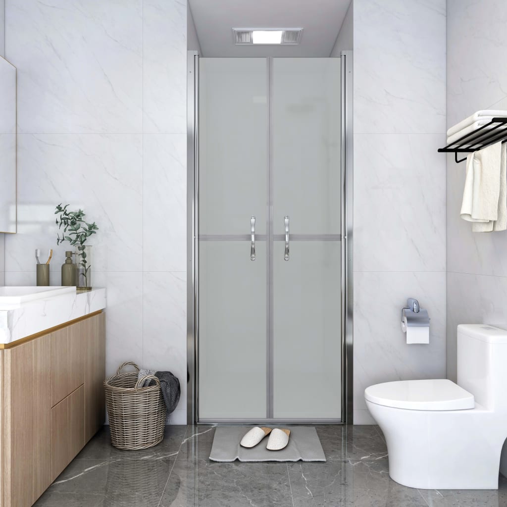 vidaXL Shower Door Frosted ESG 33.9"x74.8"