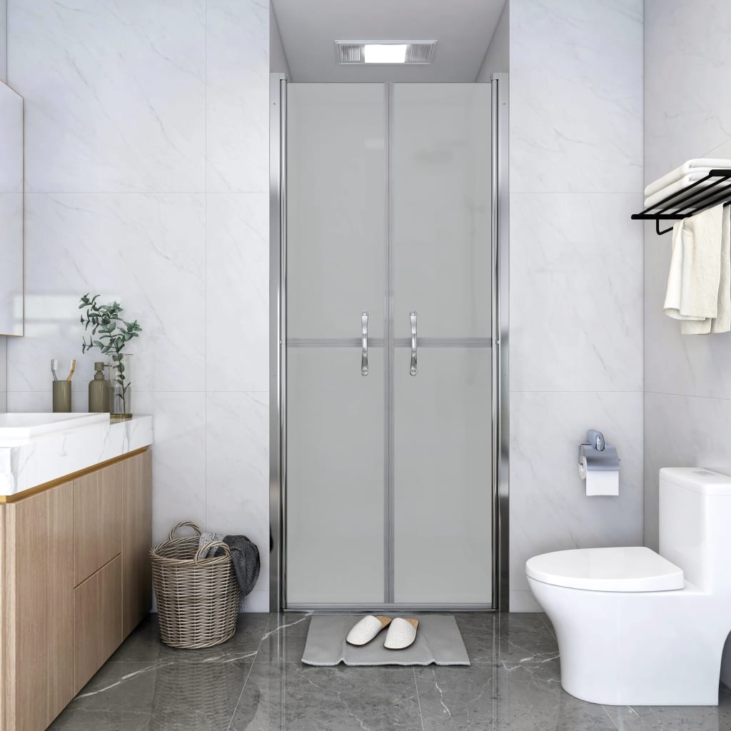 vidaXL Shower Door Frosted ESG 37.8"x74.8"