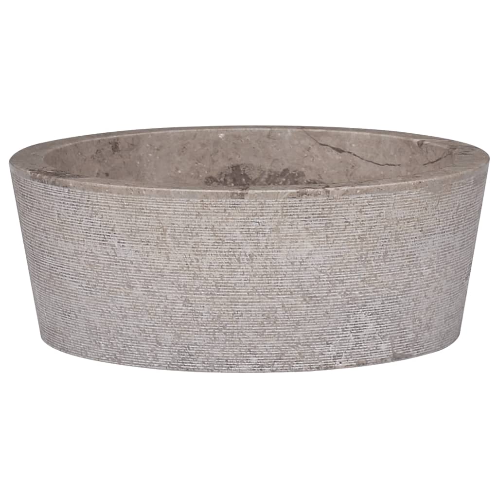 vidaXL Sink Gray  15.7"x5.9" Marble