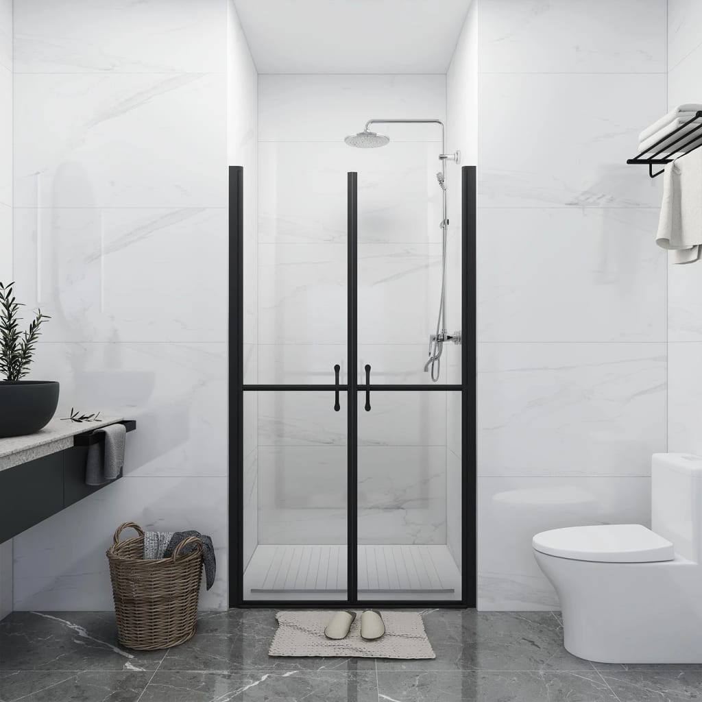 vidaXL Shower Door Clear ESG (38.6"-39.8")x74.8"