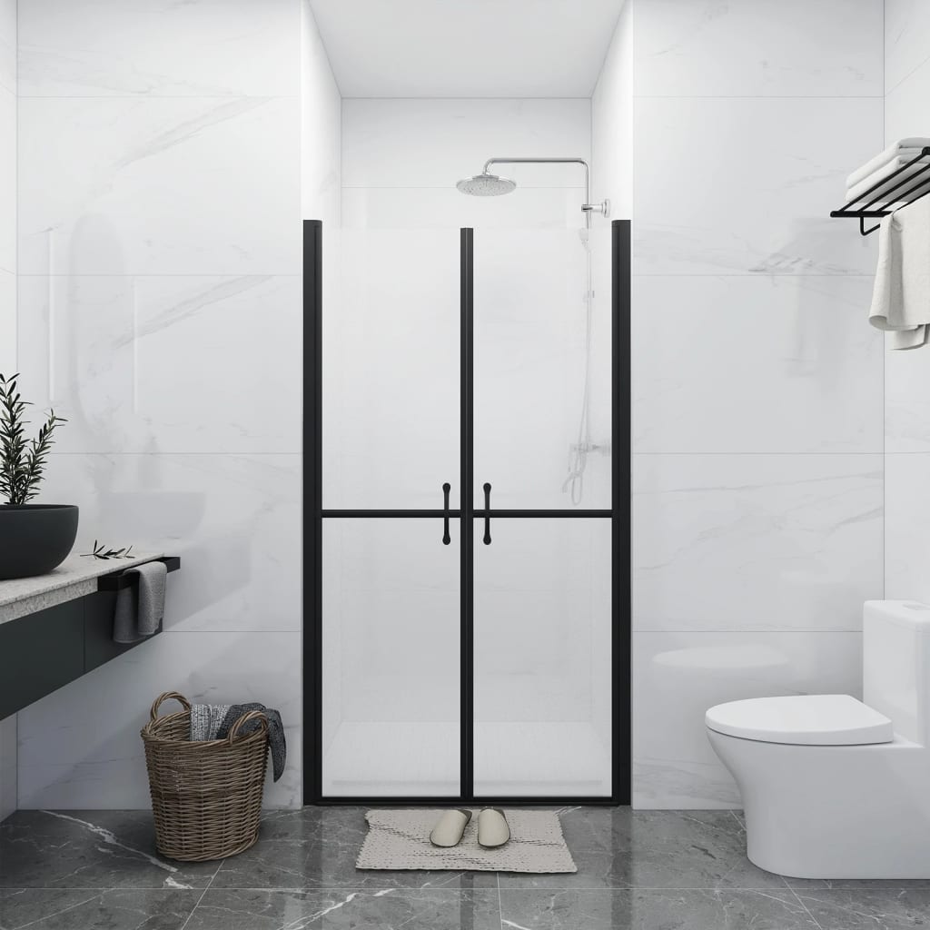 vidaXL Shower Door Frosted ESG (28.7"-29.9")x74.8"