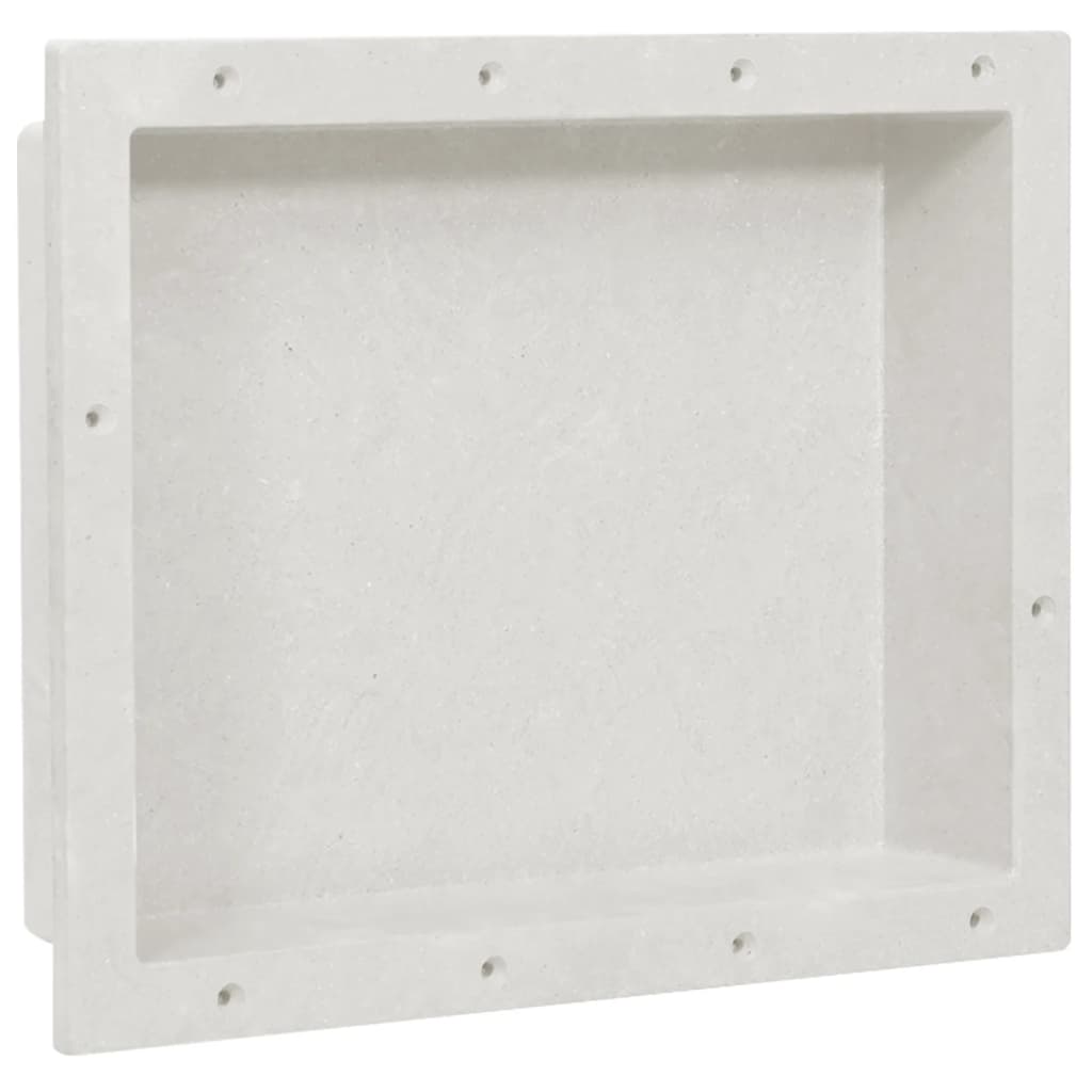 vidaXL Shower Niche Matt White 16.1"x20.1"x3.9"