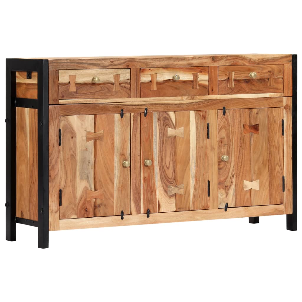 vidaXL Sideboard 47.2"x13.8"x29.5" Solid Acacia Wood