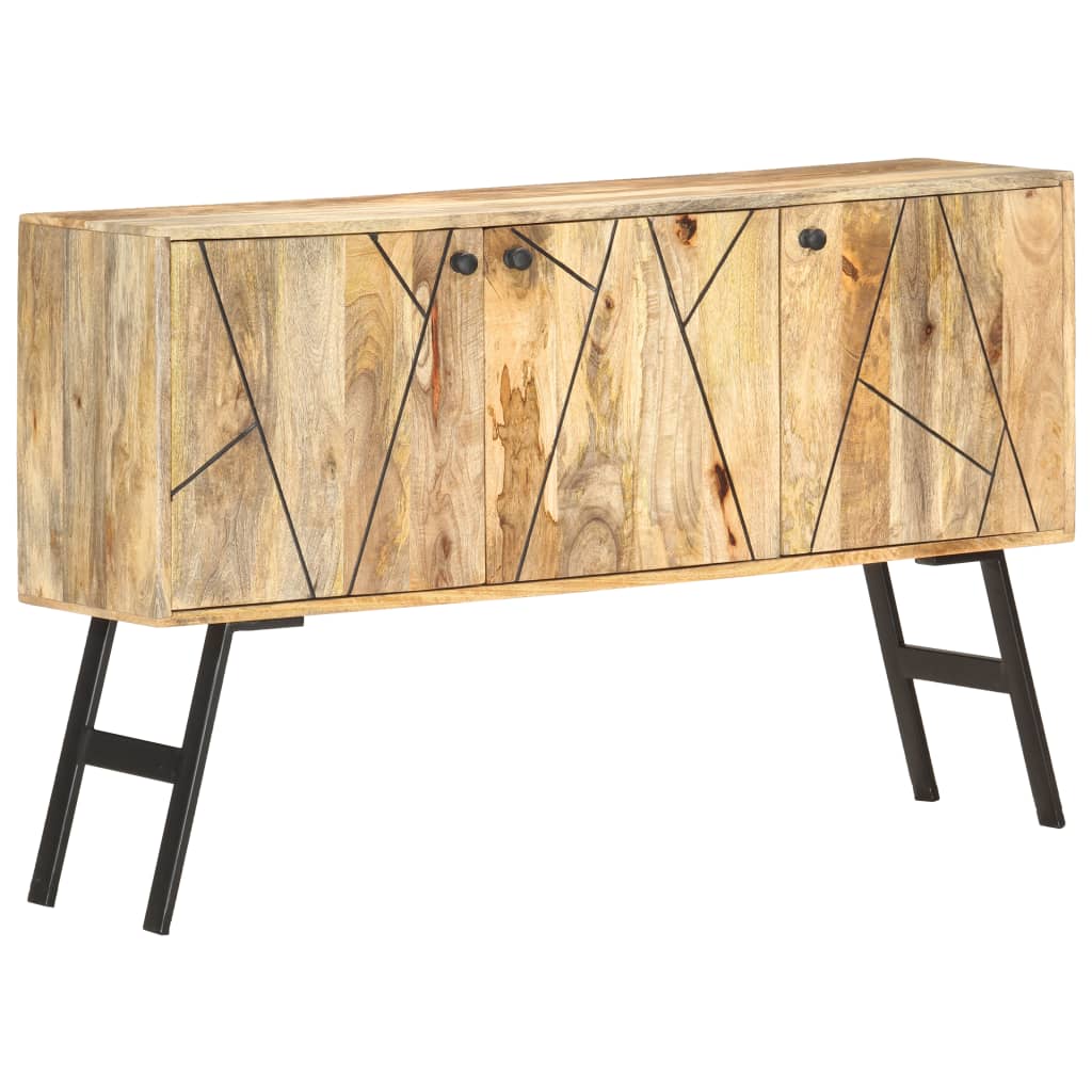 vidaXL Sideboard 46.5"x11.8"x29.5" Solid Mango Wood