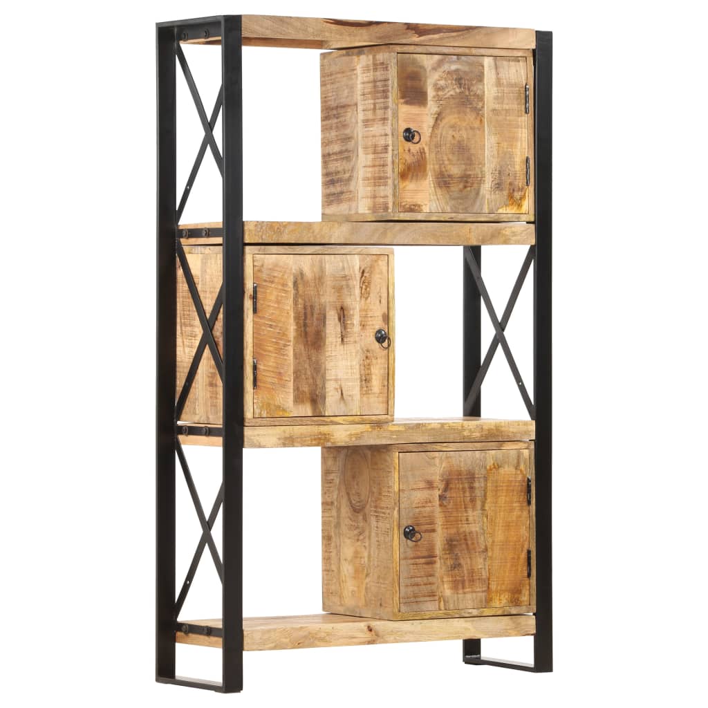 vidaXL Bookshelf 35.4"x11.8"x59.1" Solid Mango Wood