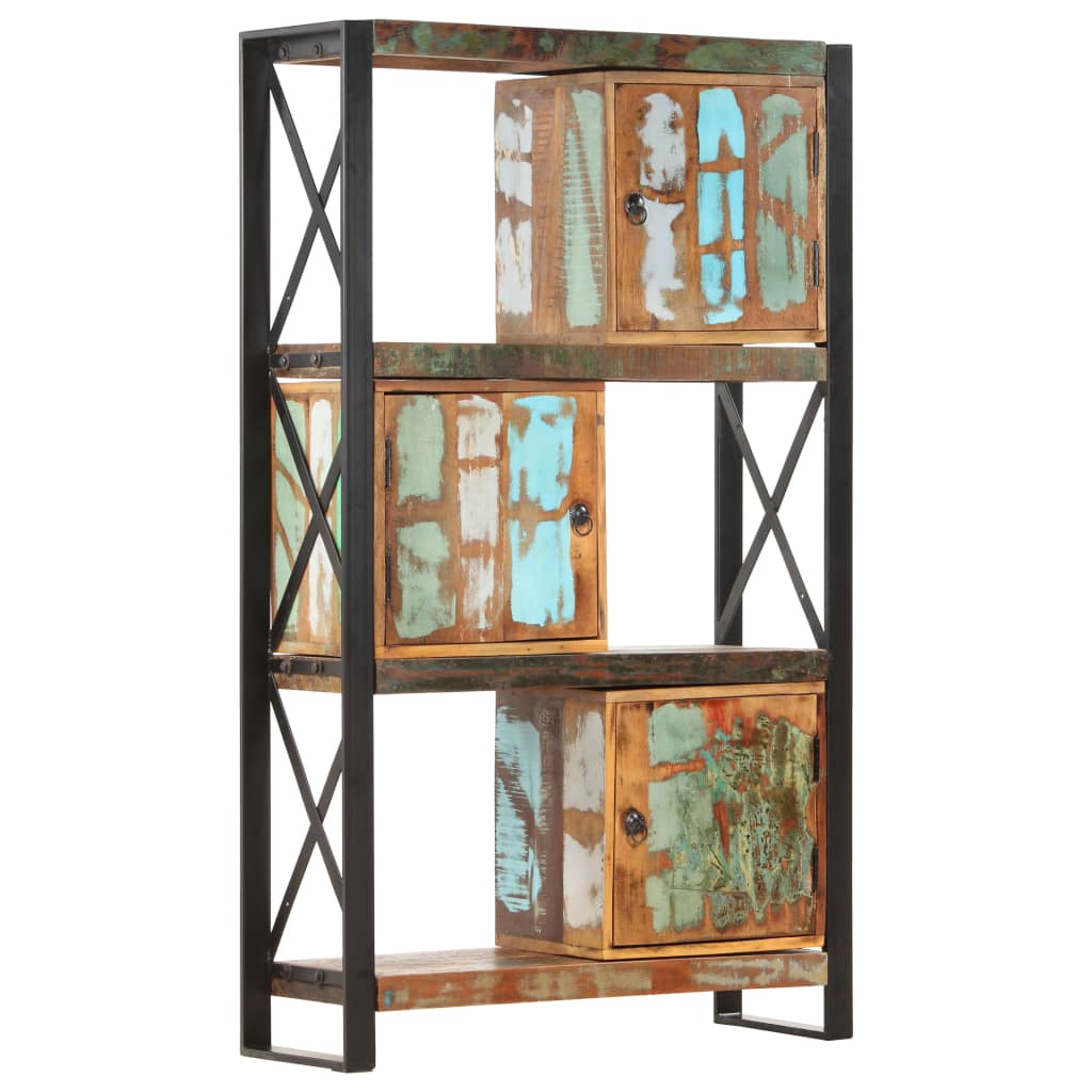 vidaXL Bookshelf 35.4"x11.8"x59.1" Solid Reclaimed Wood