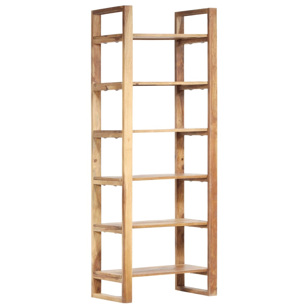 vidaXL Bookshelf 23.6"x15"x63" Solid Sheesham Wood