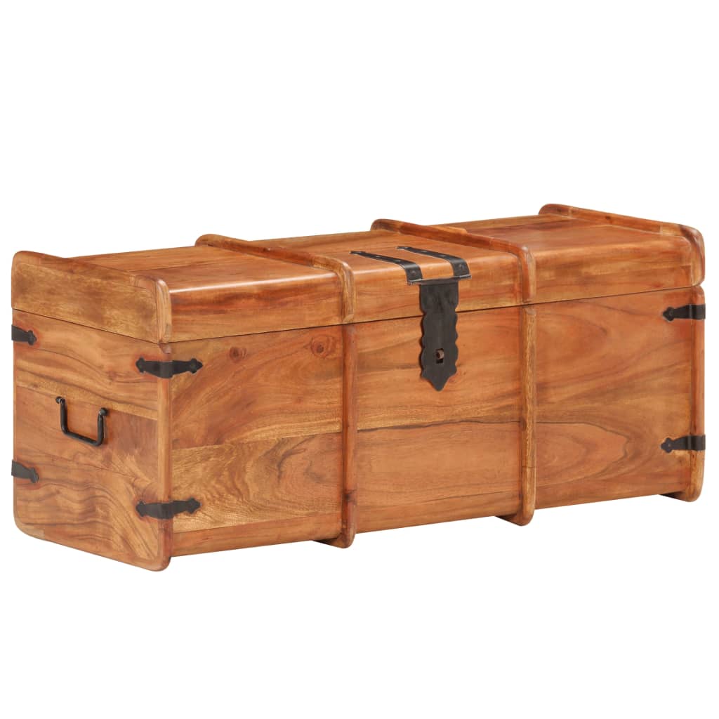 vidaXL Storage Chest 35.4"x15.7"x15.7" Solid Acacia Wood