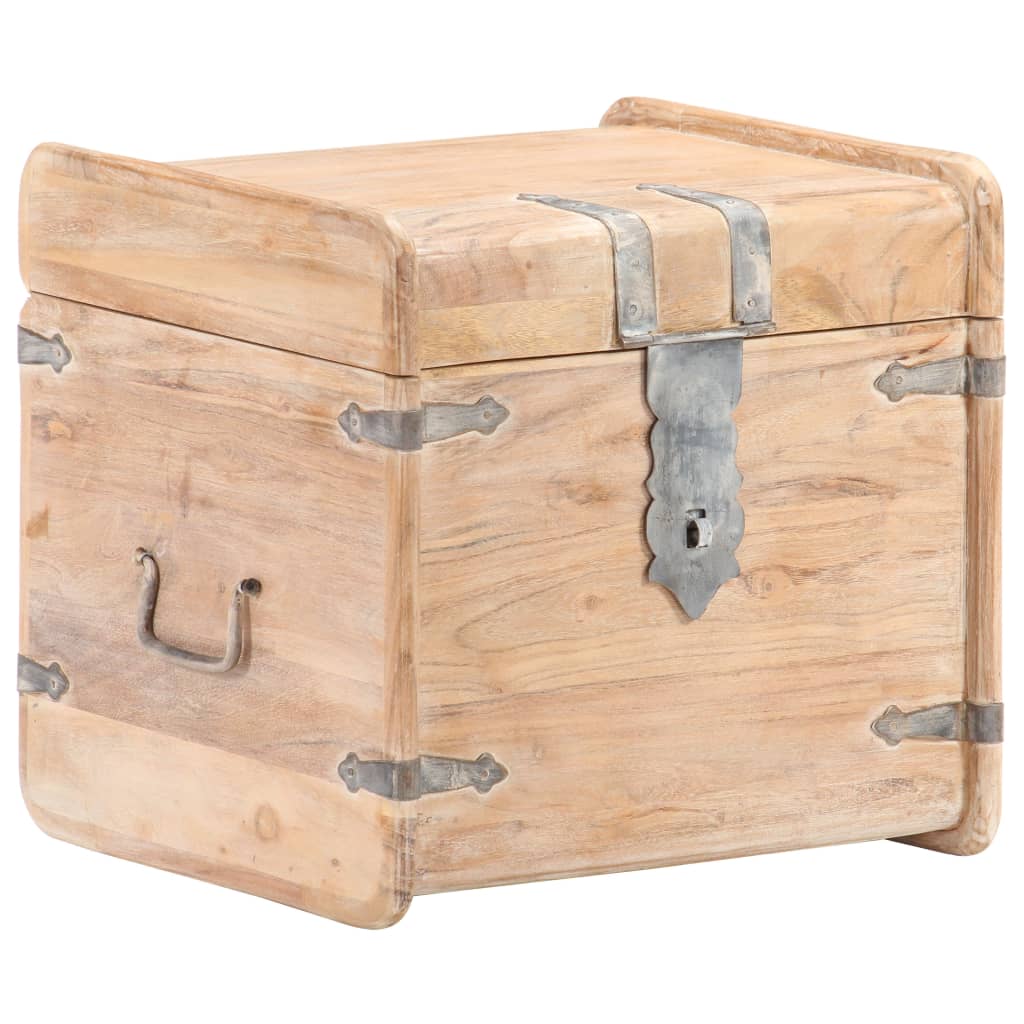 vidaXL Chest 15.7"x15.7"x15.7" Solid Acacia Wood