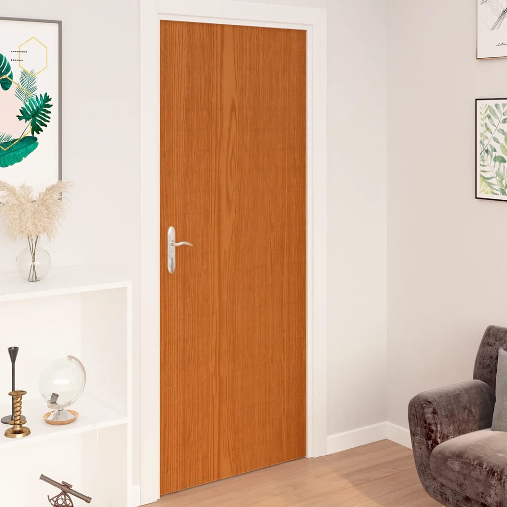 vidaXL Self-adhesive Door Films 4 pcs Light Oak 82.7"x35.4" PVC