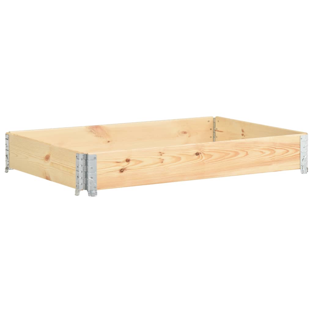 vidaXL Pallet Collar 39.4"x59.1" Solid Pine Wood