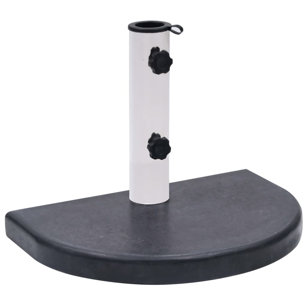 vidaXL Umbrella Base Black 15.7"x11"x1.6" Granite