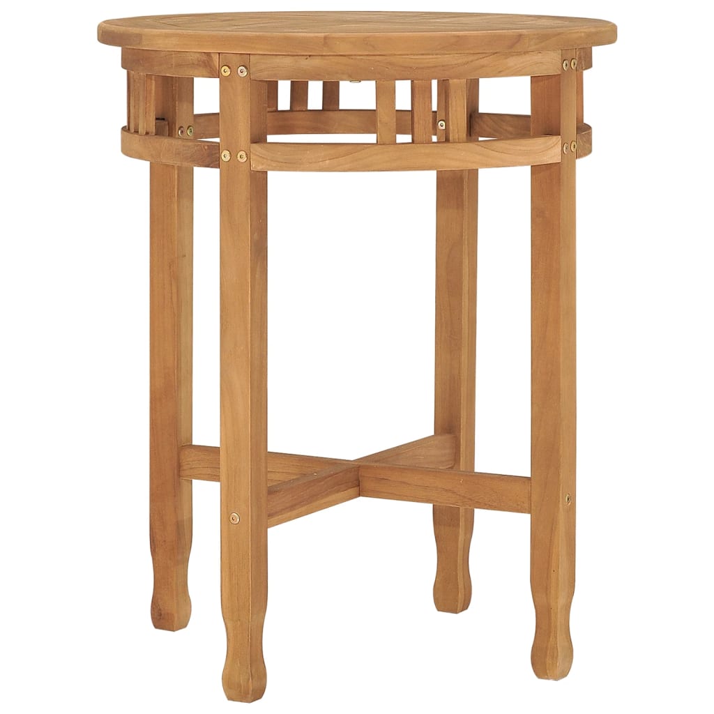 vidaXL Bistro Table  23.6"x23.6" Solid Teak Wood