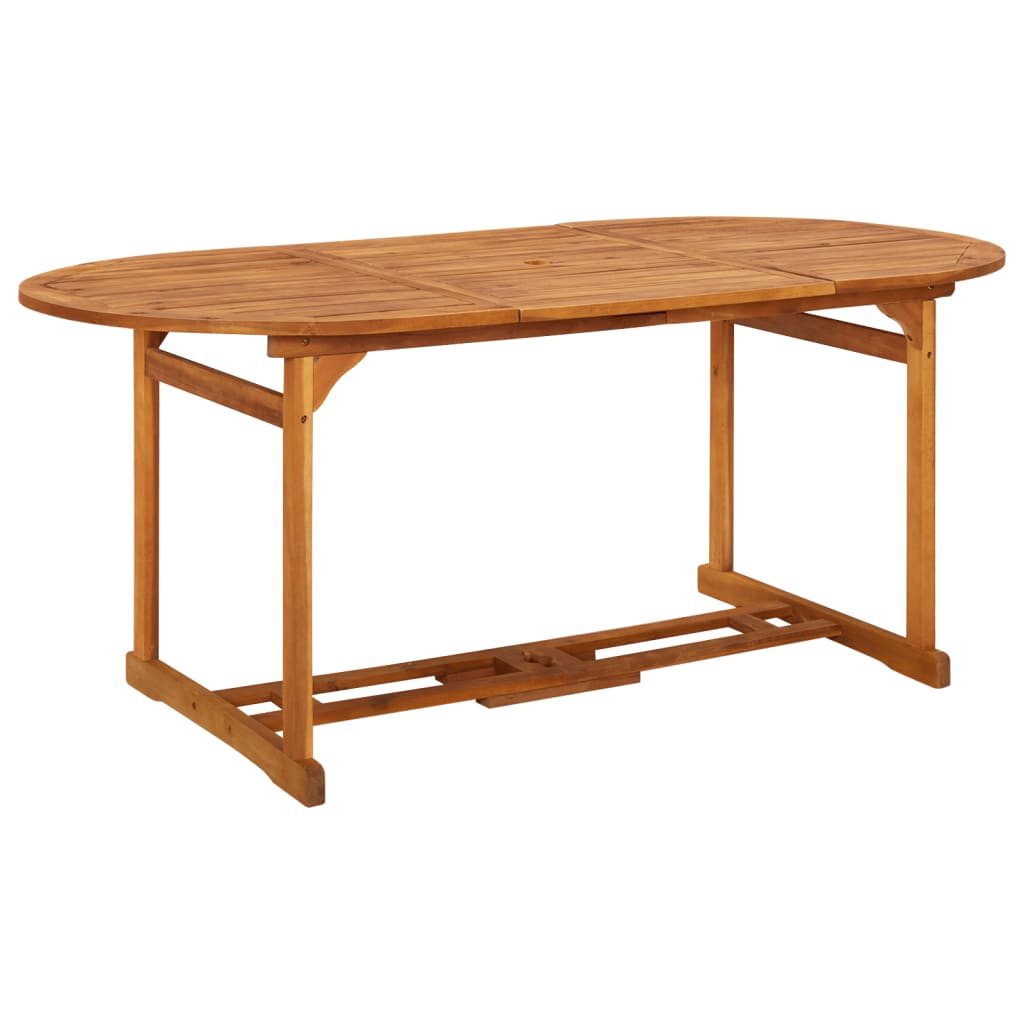 vidaXL Patio Dining Table 70.9"x35.4"x29.5" Solid Acacia Wood