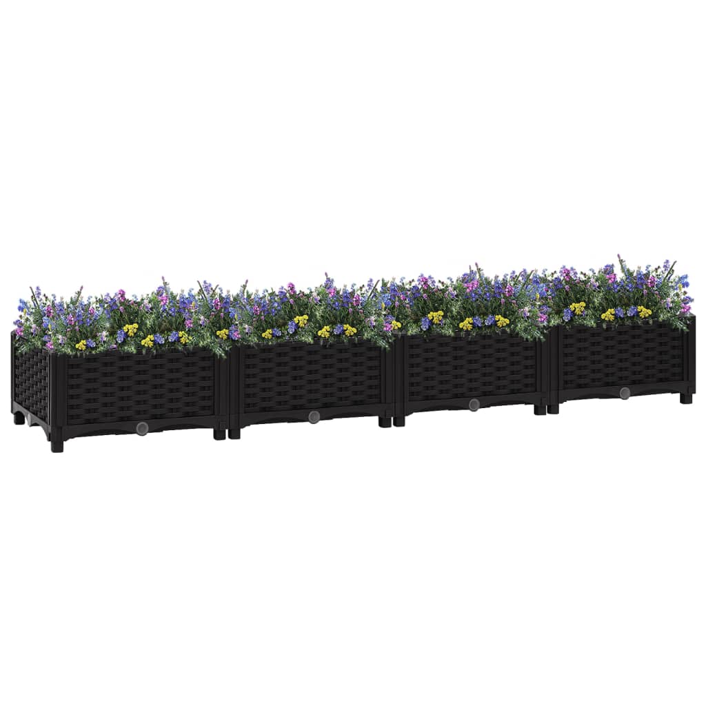 vidaXL Raised Bed 63"x15.7"x9.1" Polypropylene