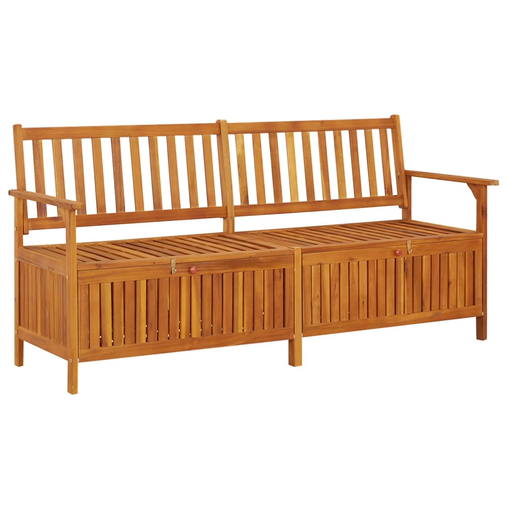 vidaXL Storage Bench 66.9" Solid Wood Acacia