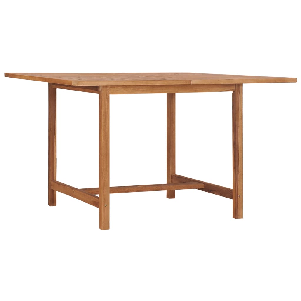 vidaXL Patio Dining Table 43.3"x43.3"x29.5" Solid Wood Teak