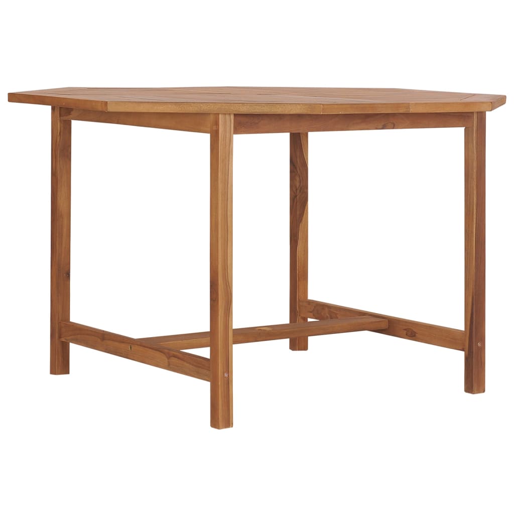 vidaXL Patio Dining Table 43.3"x43.3"x29.5" Solid Wood Teak