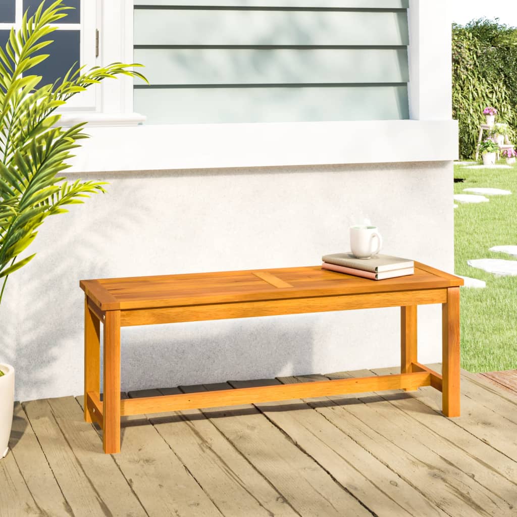 vidaXL Patio Bench 43.3"x13.8"x17.7" Solid Wood Acacia