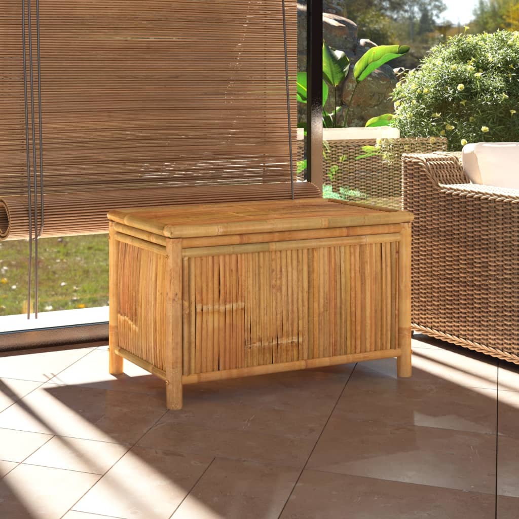 vidaXL Patio Storage Box 35.4"x20.5"x21.7" Bamboo