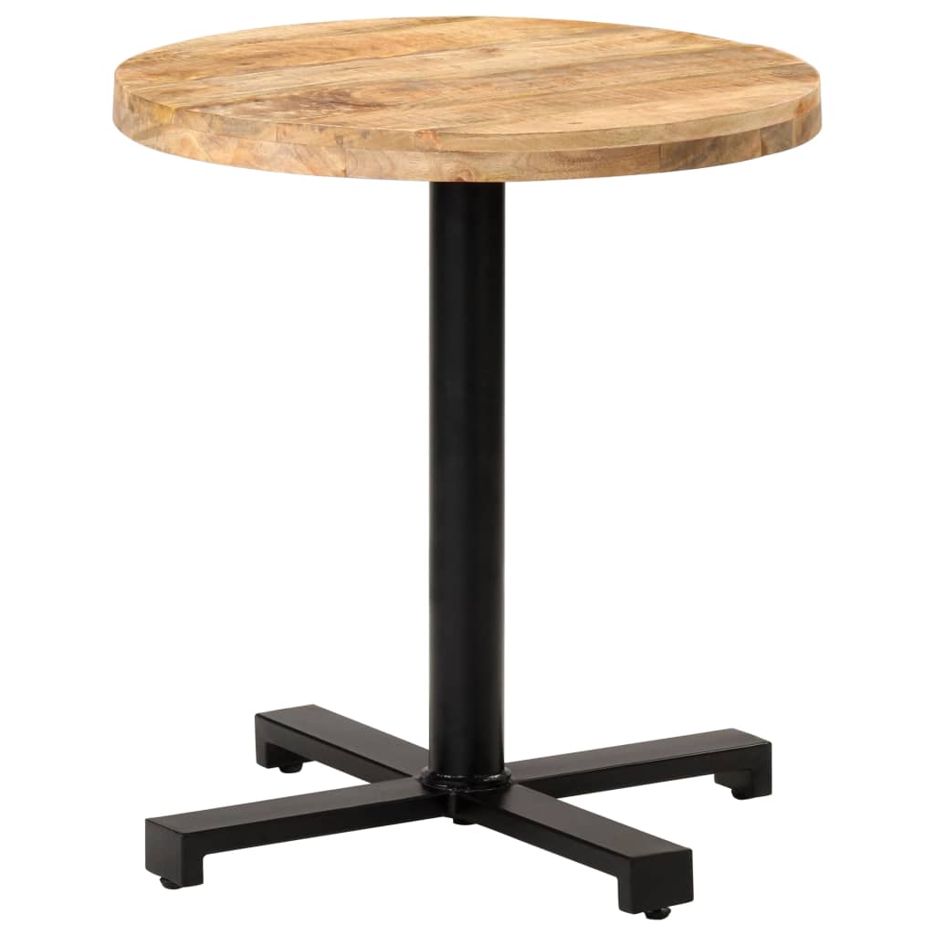 vidaXL Bistro Table Round  27.6"x29.5" Rough Mango Wood