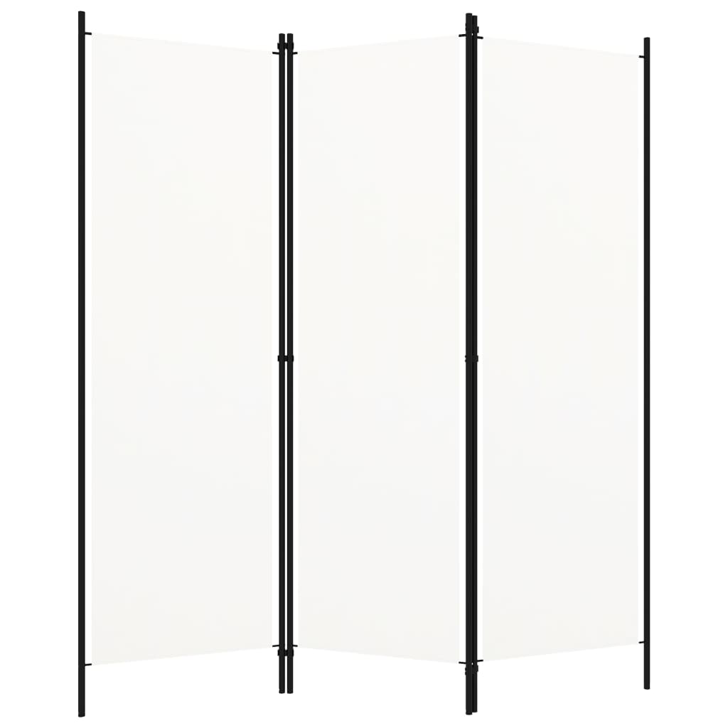 vidaXL 3-Panel Room Divider White 59.1"x70.9"