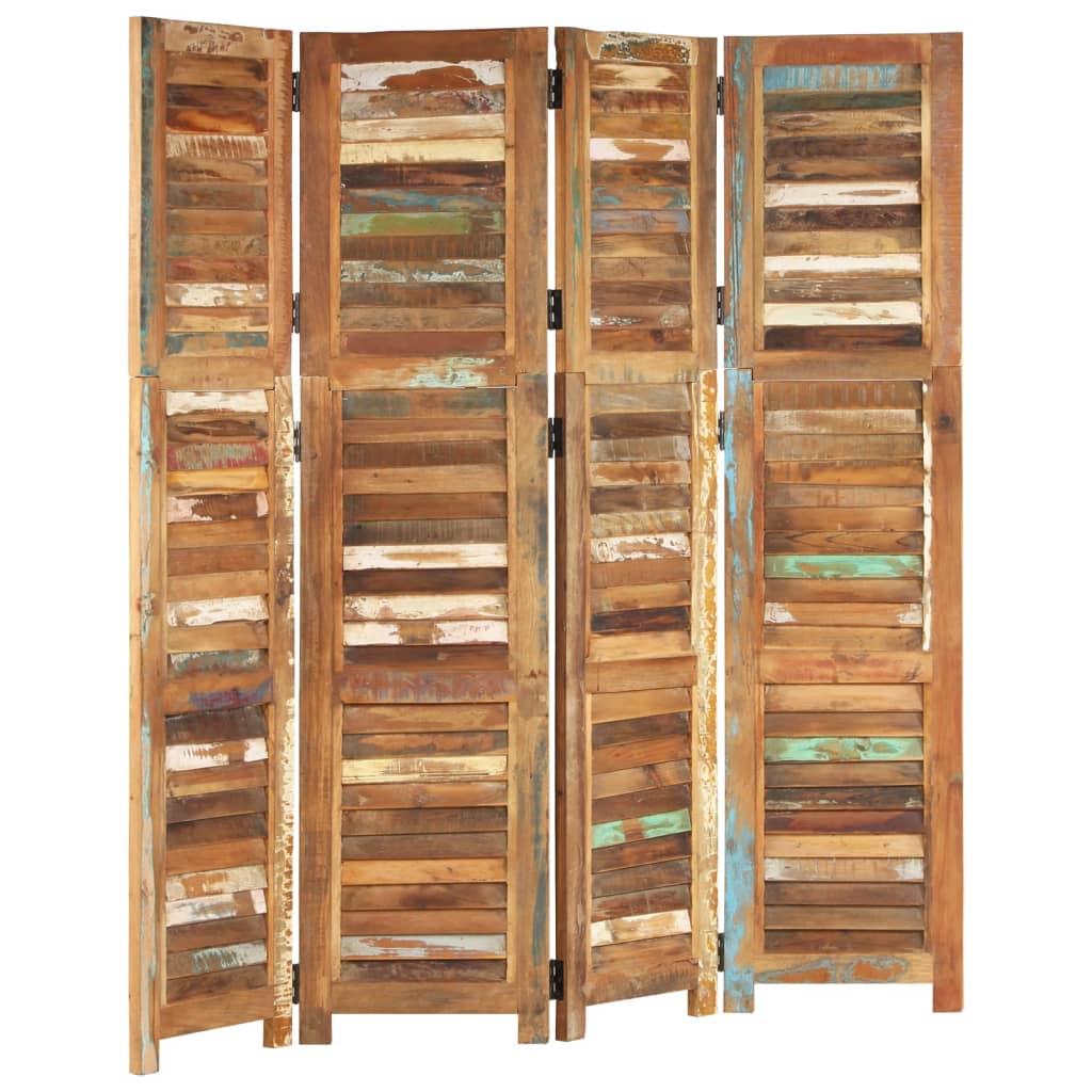 vidaXL Room Divider 66.1" Solid Wood Reclaimed