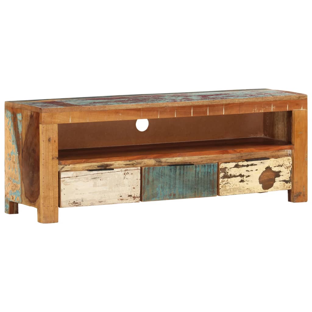 vidaXL TV Stand 43.3"x11.8"x15.7" Solid Wood Reclaimed