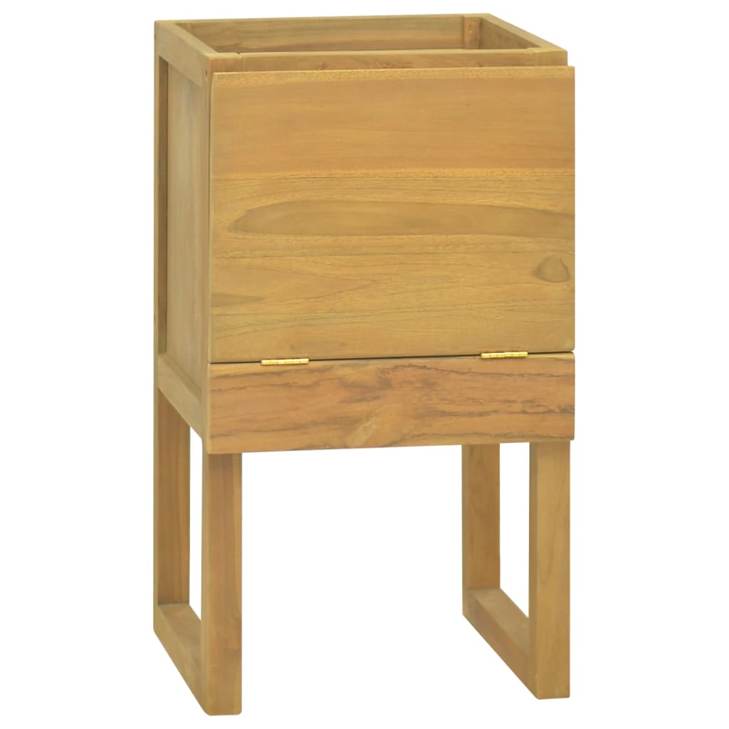 vidaXL Bathroom Cabinet 17.7"x17.7"x29.5" Solid Wood Teak