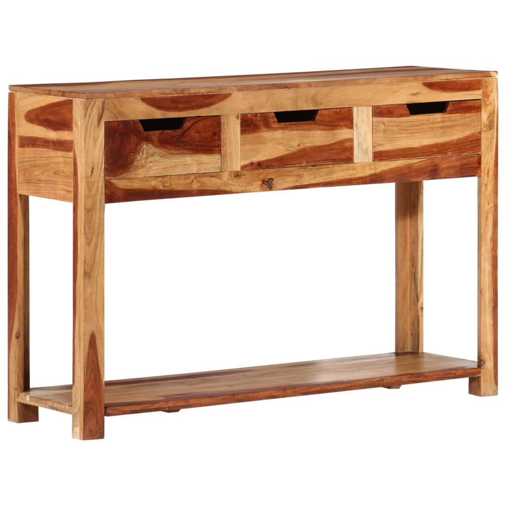 vidaXL Console Table 43.3"x13.8"x29.5" Solid Wood Acacia