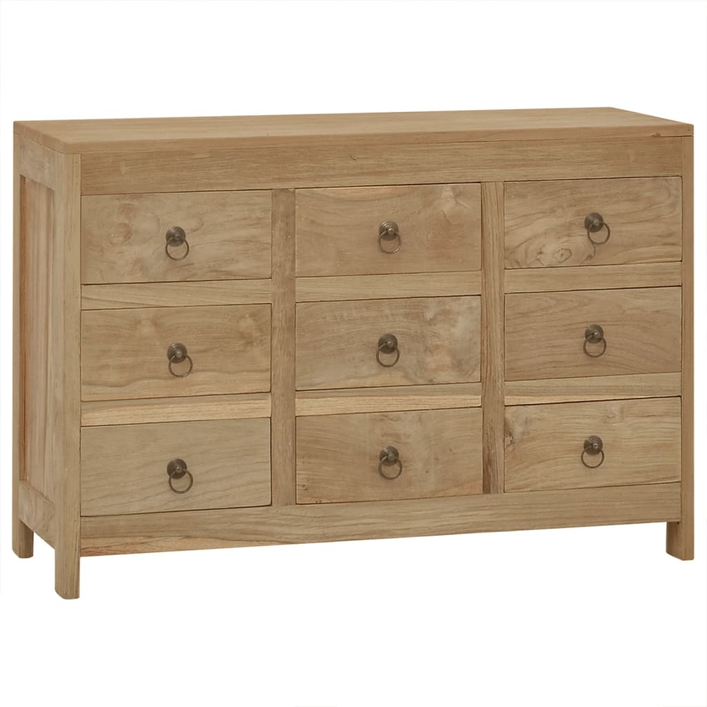 vidaXL Chest of Drawers 31.5"x11.8"x21.7" Solid Wood Teak