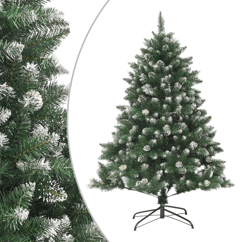 vidaXL Artificial Christmas Tree with Stand 59.1" PVC