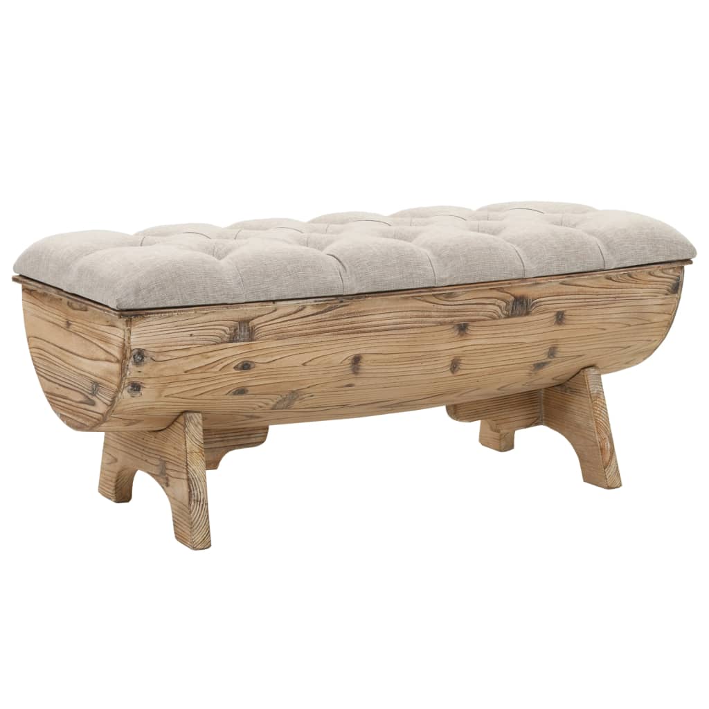 vidaXL Storage Bench 40.6" Solid Wood Fir