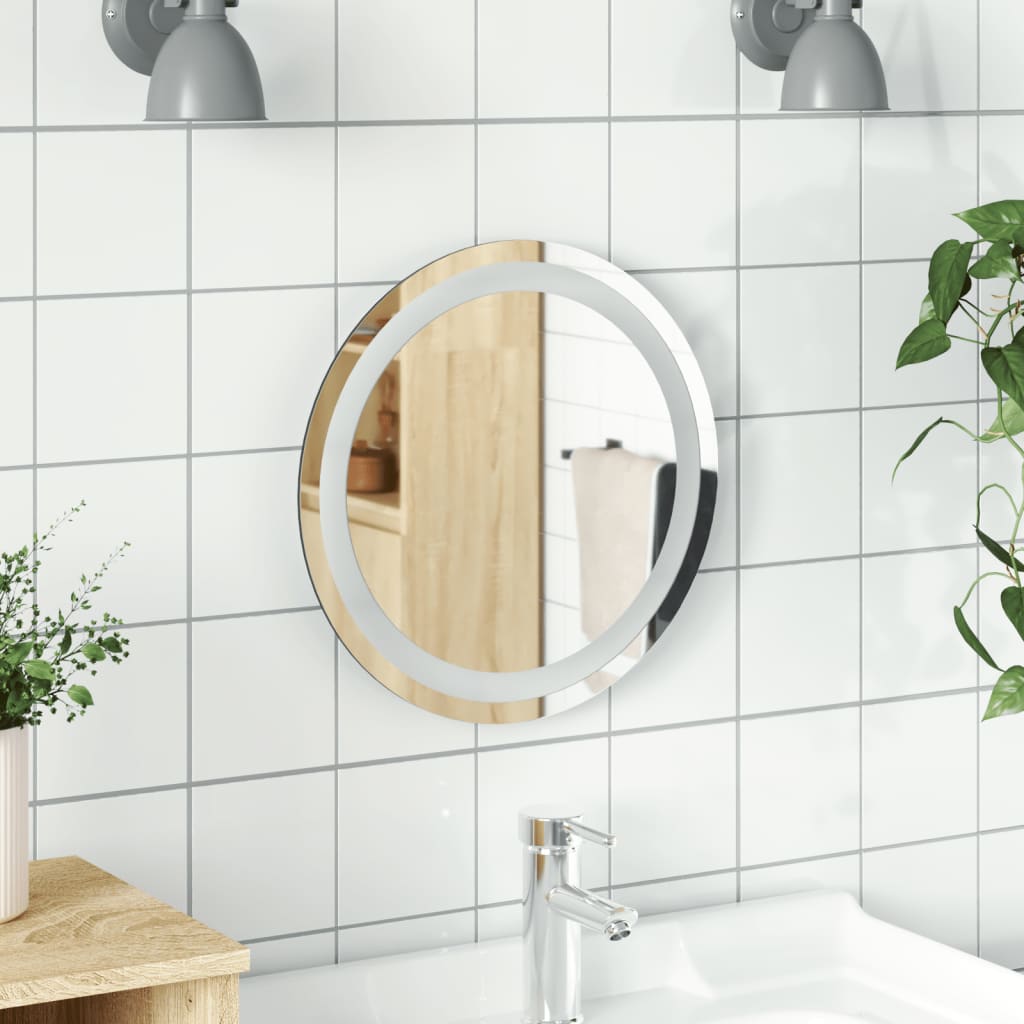 vidaXL LED Bathroom Mirror 15.7" Round