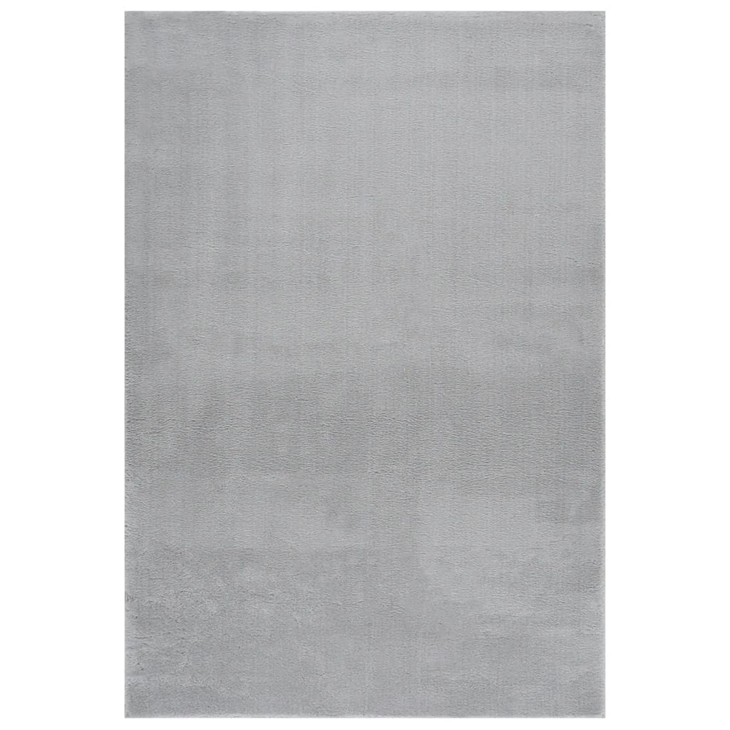 vidaXL Shaggy Rug Gray 8'x10' Polyester