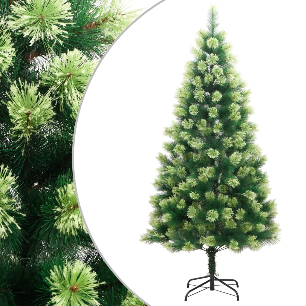 vidaXL Artificial Hinged Christmas Tree with Stand 70.9"