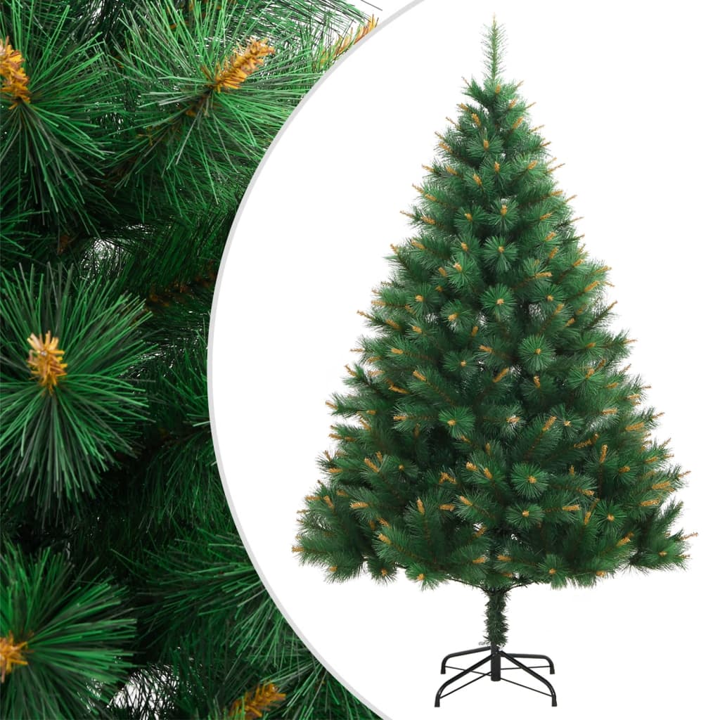 vidaXL Artificial Hinged Christmas Tree with Stand 70.9"