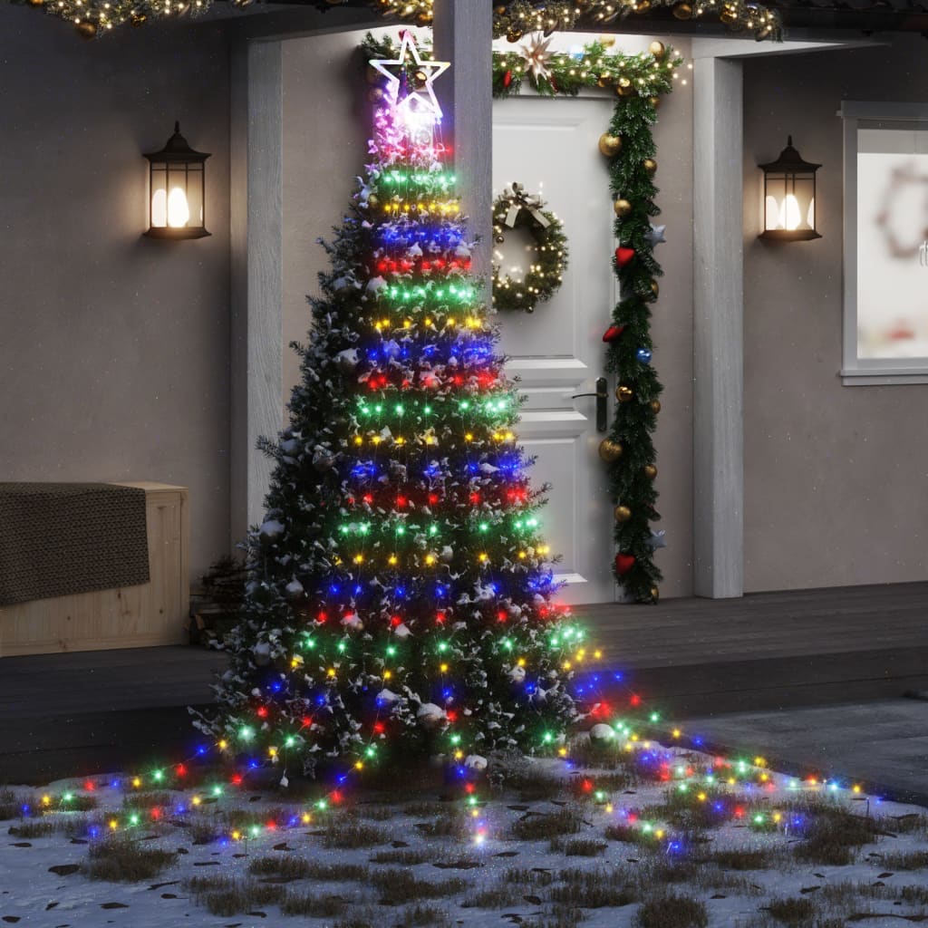 vidaXL Christmas Tree Light 320 LEDs Colorful 147.6"